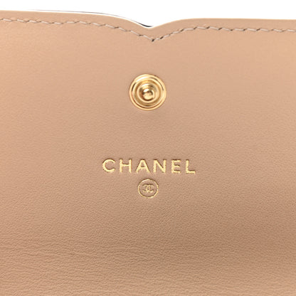 Chanel Caviar Quilted Medium Filigree Flap Wallet Beige Black 6 of 9