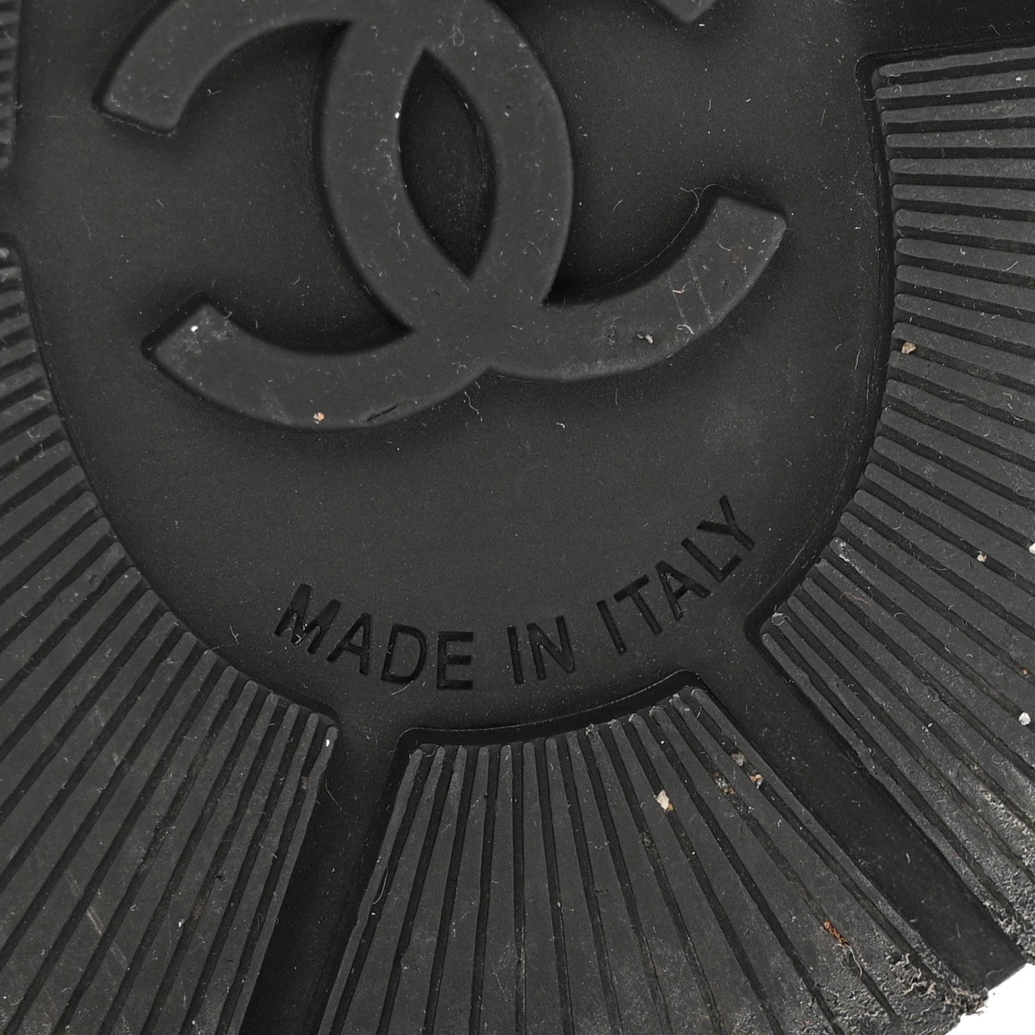 Chanel Calfskin Quilted Logo Lace Up Tall Combat Boots 37.5 Black 8 of 14