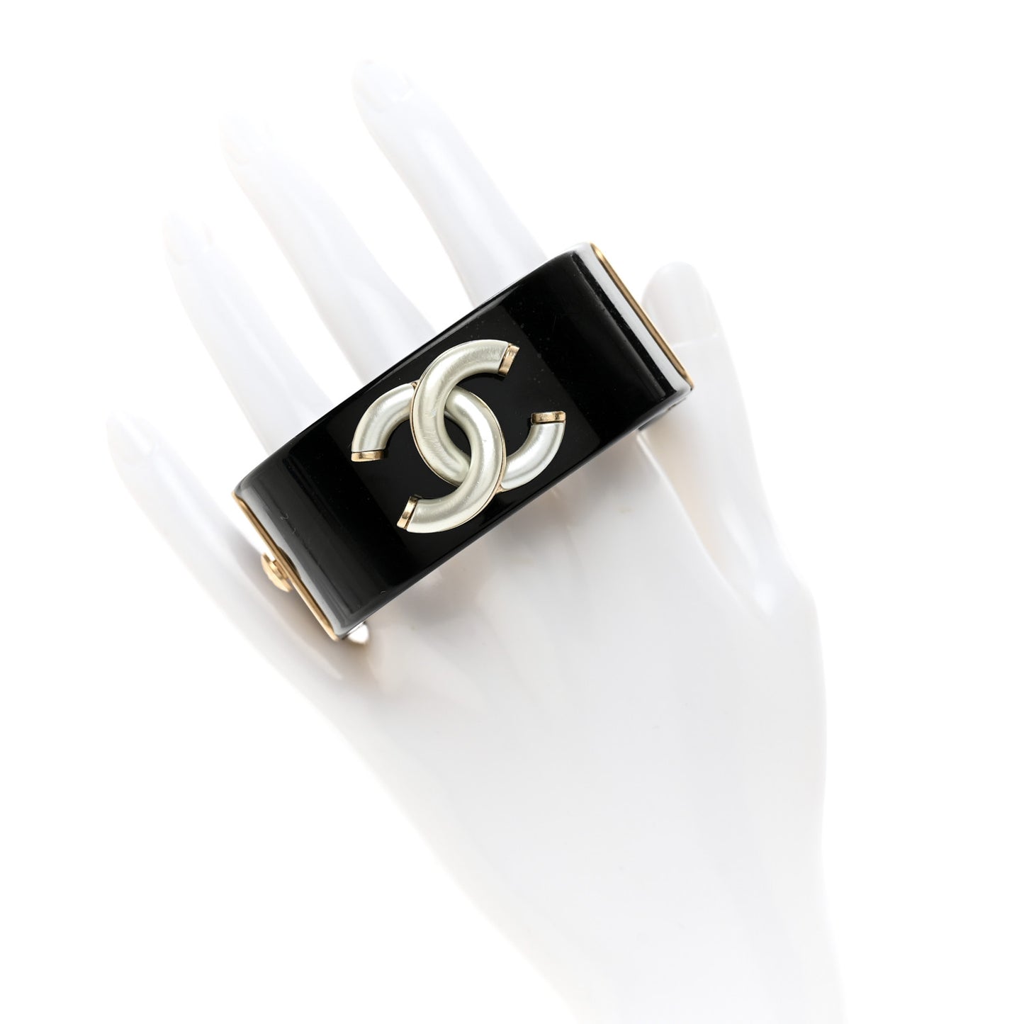 Resin CC Cuff Black Silver Gold