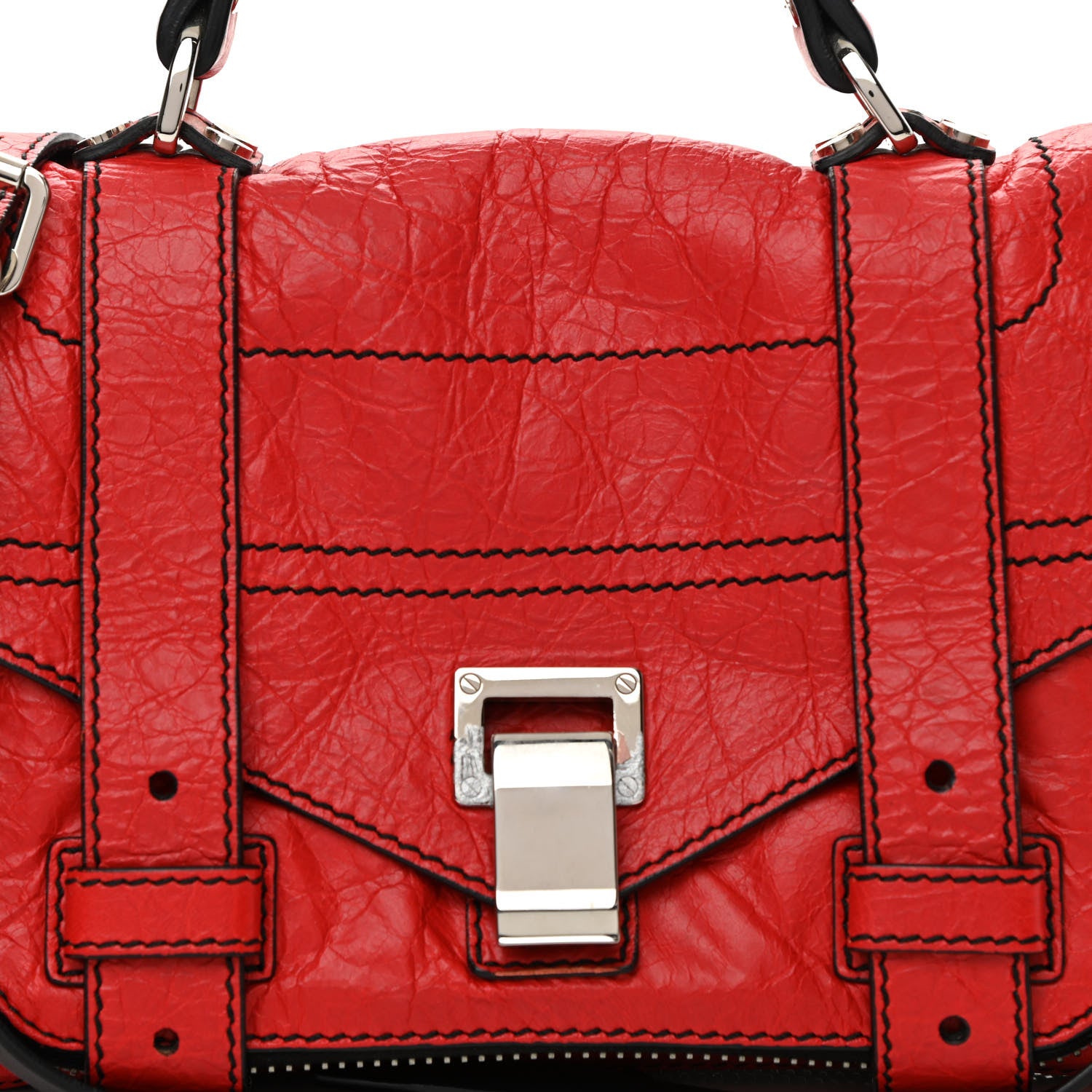 Proenza Schouler Lambskin Tiny PS1 Satchel Chianti 9 of 14