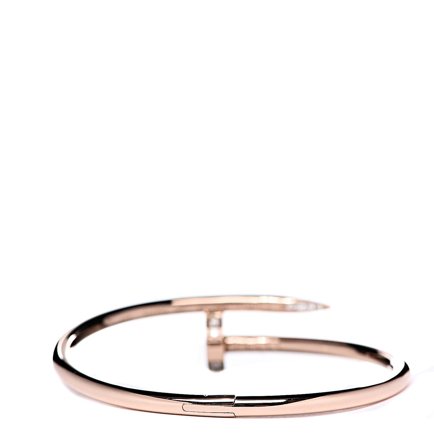 18K Pink Gold Diamond Juste Un Clou Bracelet 16