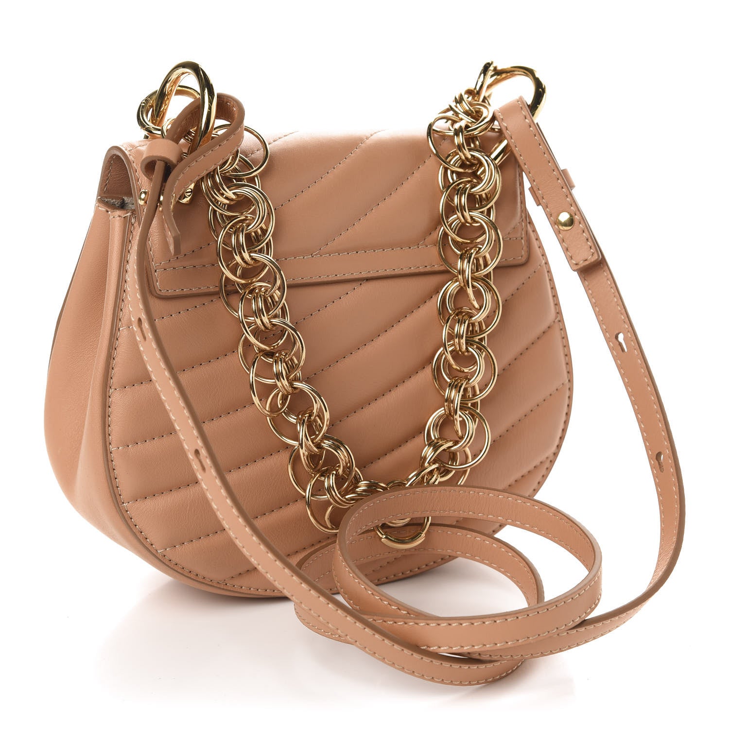 Chloe Calfskin Quilted Mini Drew Bijou Shoulder Bag Blushy Pink 2 of 9