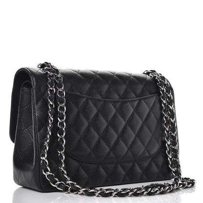 Chanel Caviar Quilted Jumbo Double Flap Black 6 of 13