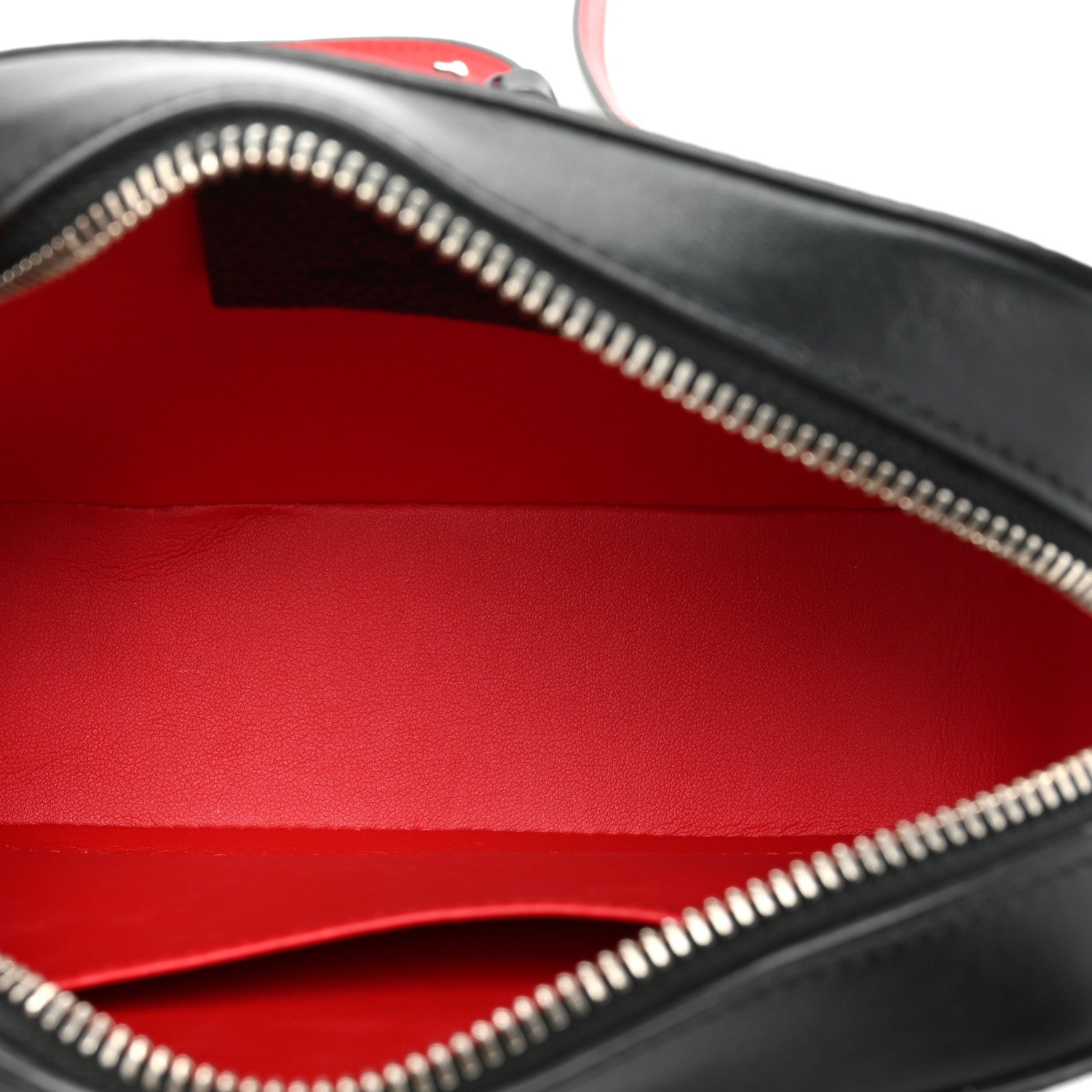 Christian Louboutin Empire Calfskin Mini Rubylou Crossbody Black Red 5 of 14