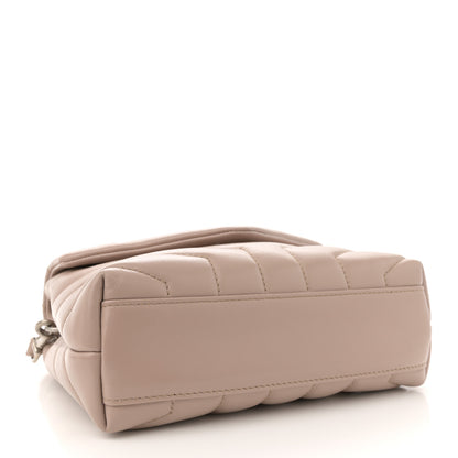 Saint Laurent Calfskin Y Quilted Monogram Toy Loulou Crossbody Bag Light Natural 3 of 12