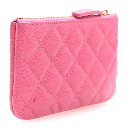 Chanel Caviar Quilted Small Cosmetic Case Pink 3 of 8