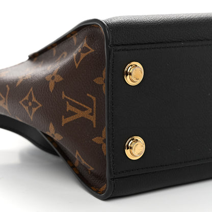 Louis Vuitton Calfskin Monogram On My Side PM Black 8 of 9