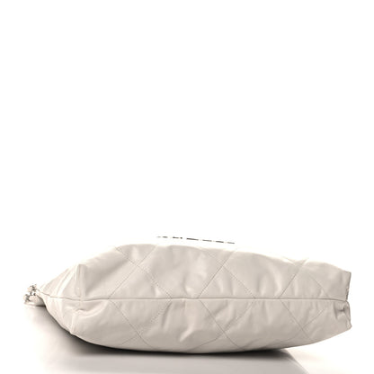 Chanel Shiny Calfskin Quilted Chanel 22 White 5 of 11