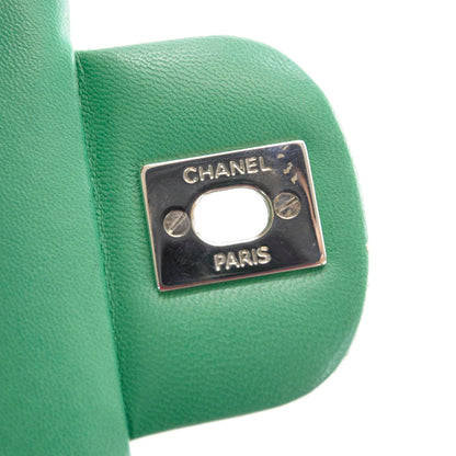 Chanel Calfskin Perforated East West Flap Green 9 of 11