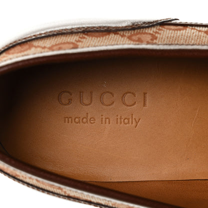 Gucci GG Monogram Goatskin Mens GG Loafers 10.5 Brown 8 of 9