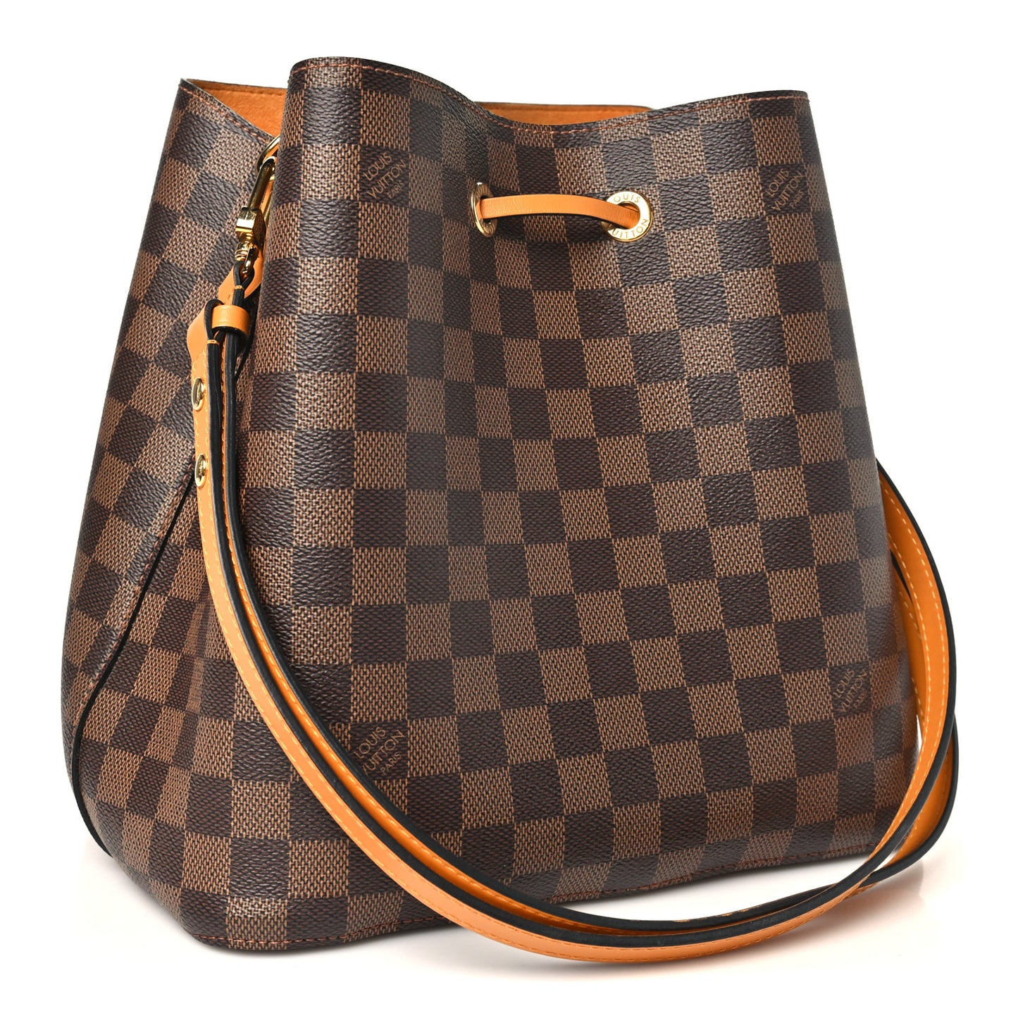 Damier Ebene Neonoe MM Safran