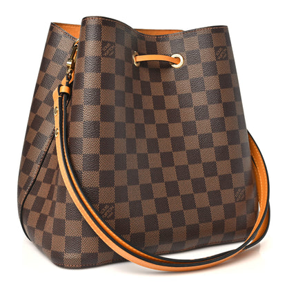 Louis Vuitton Damier Ebene Neonoe MM Safran 3 of 10