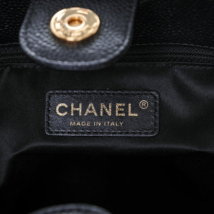 Chanel Caviar Quilted Petit Shopping Tote PST Black 6 of 7