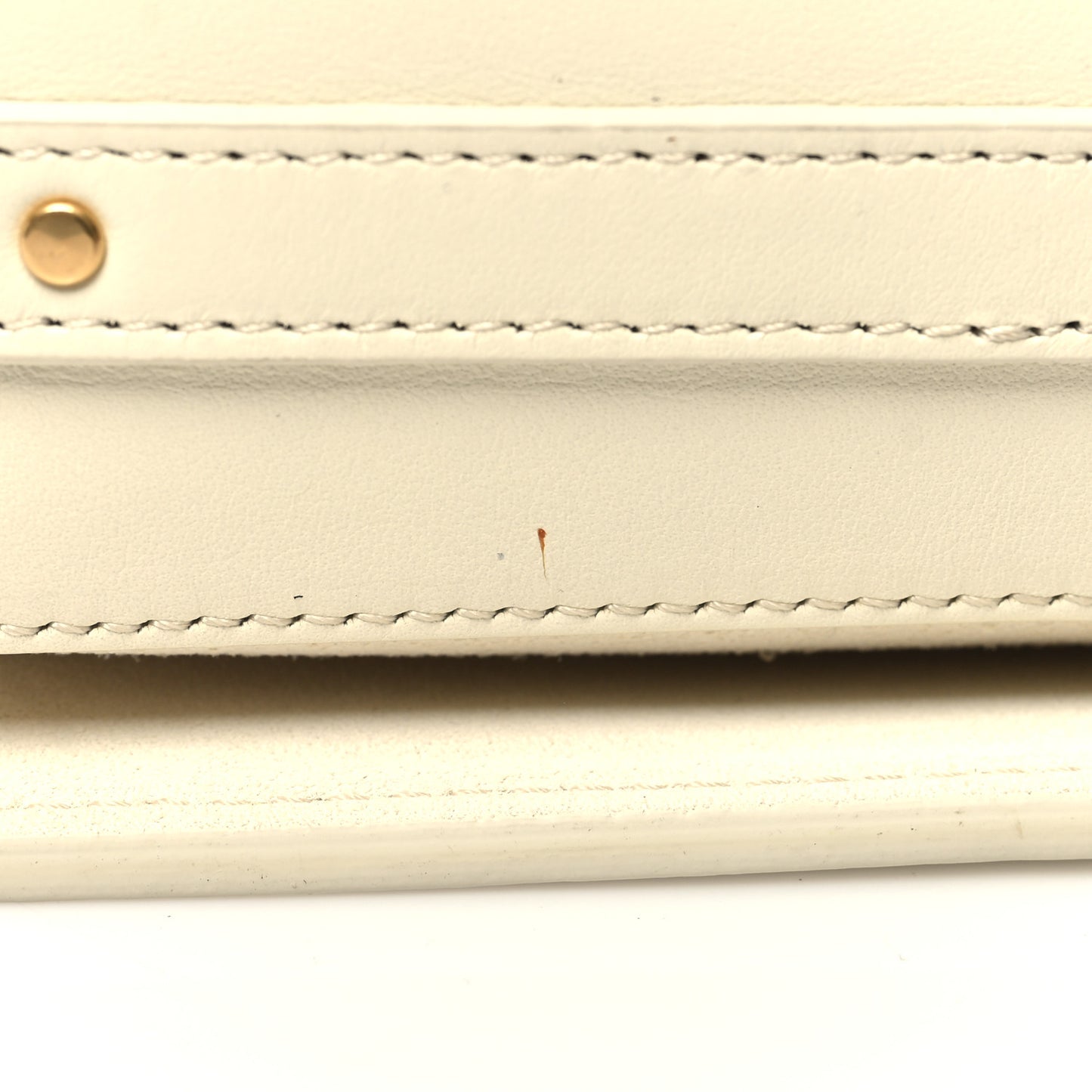 Calfskin Medium Roy Bag Natural White