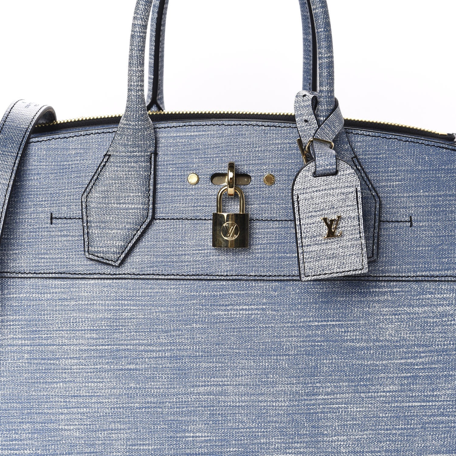 Louis Vuitton Epi City Steamer MM Blue Jean 9 of 9