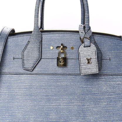Louis Vuitton Epi City Steamer MM Blue Jean 9 of 9