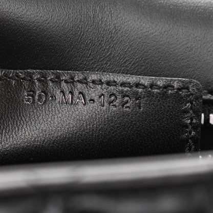 Christian Dior Calfskin Macrocannage Large Caro Bag Black 7 of 11