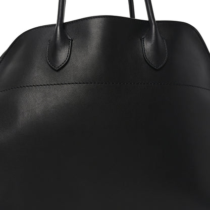 The Row Polished Saddle Calfskin Soft Margaux 15 Black 6 of 8