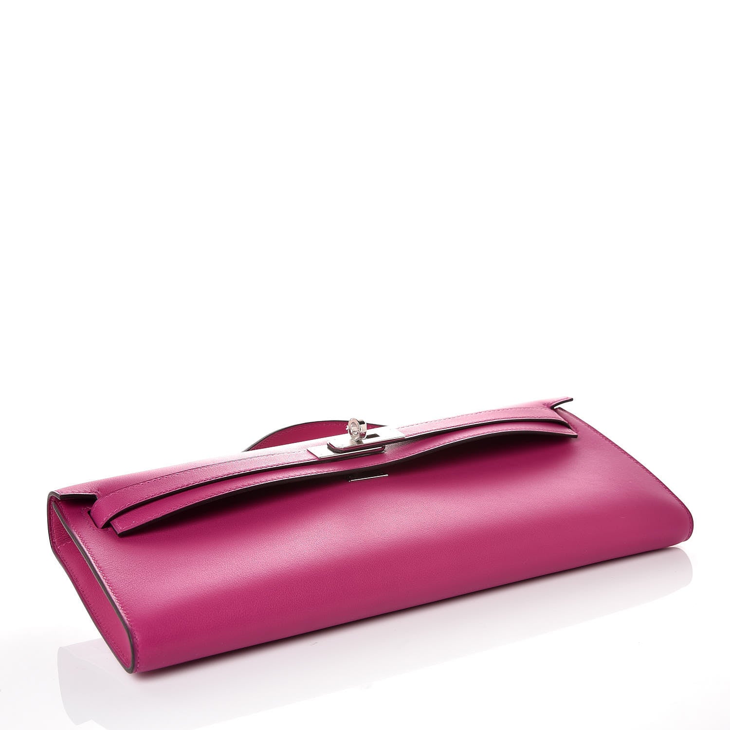 Hermes Swift Kelly Cut Clutch Pochette Rose Pourpre 4 of 10