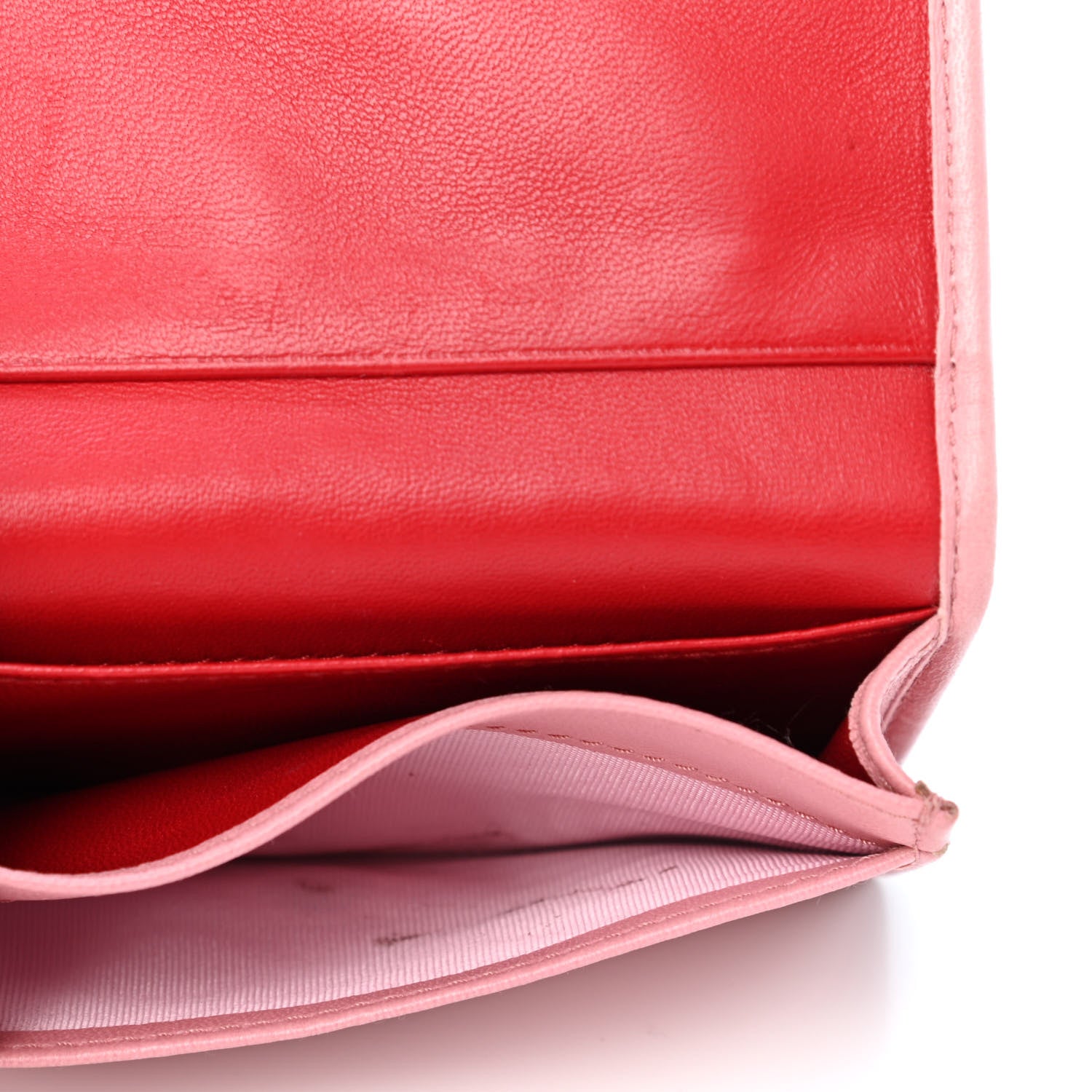 Miu Miu Nappa Matelasse Crystal Cherry Compact Wallet Rosa 4 of 4