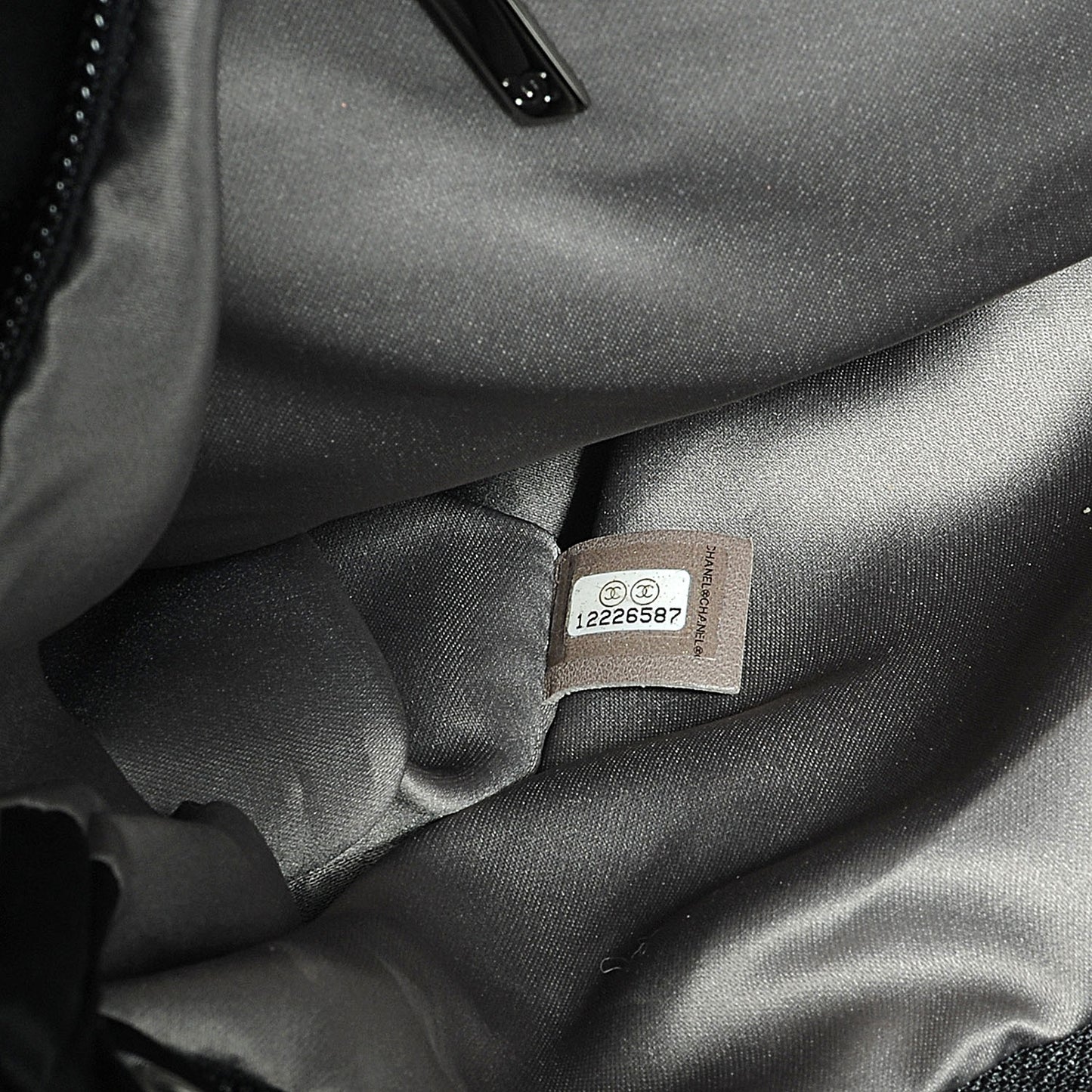 Satin Large Bow Bag Black