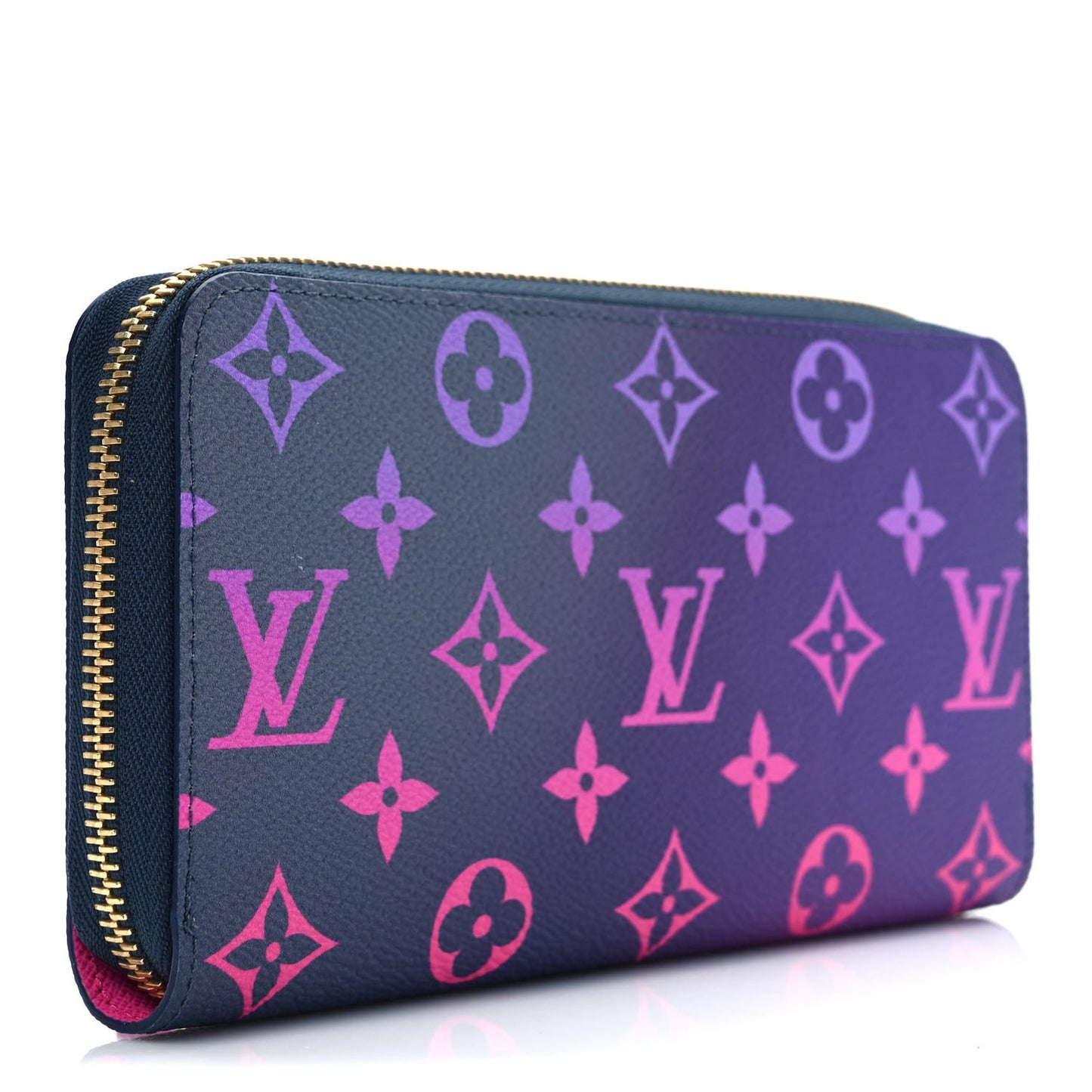 Monogram Giant Spring In The City Zippy Wallet Midnight Fuchsia