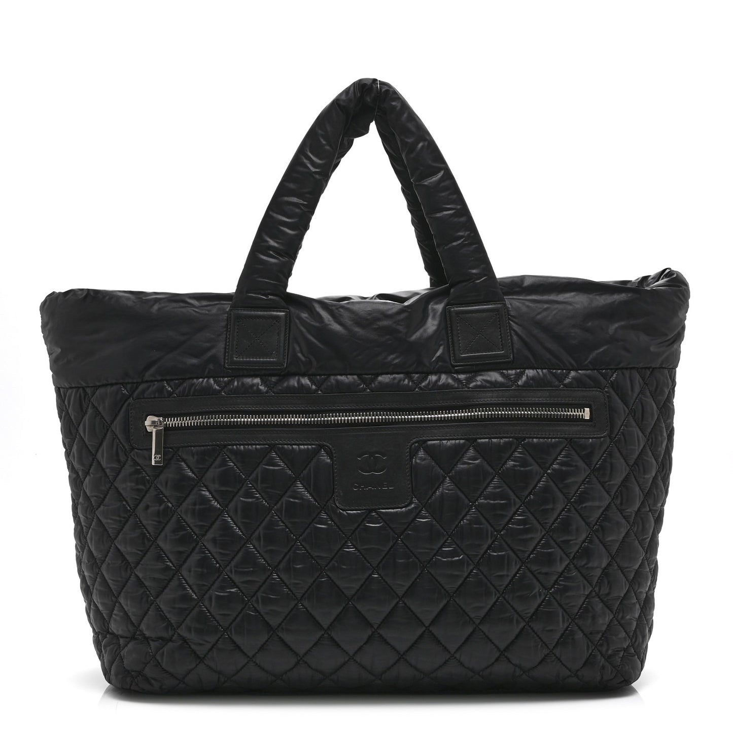 Nylon Quilted Extra Large Coco Cocoon Tote Black