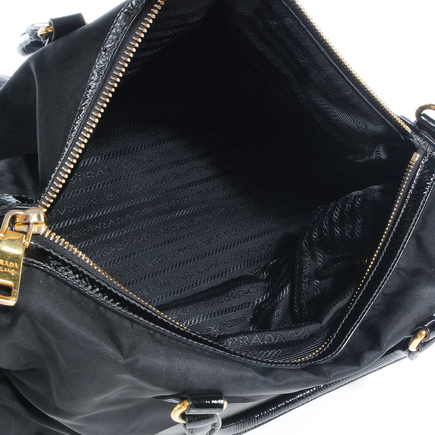 Prada Tessuto Nylon Small Tote Nero Black 5 of 11