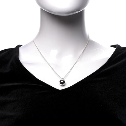 Tiffany Sterling Silver 12.75mm HardWear Ball Pendant Necklace 2 of 7