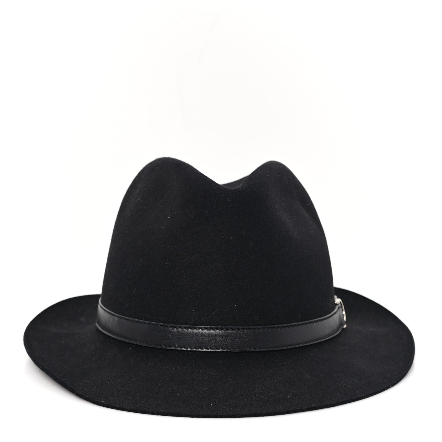 Felt Horsebit Hat L Black