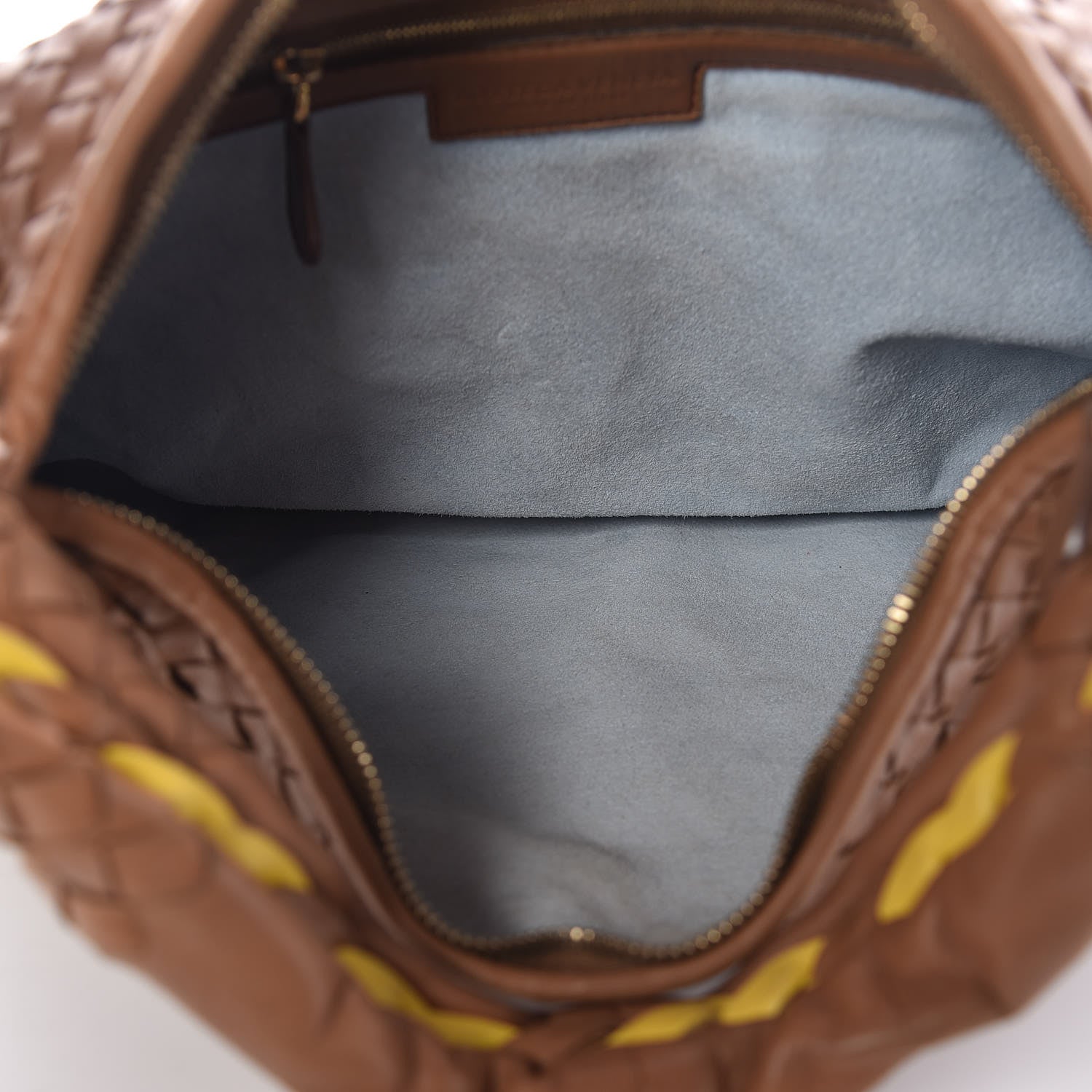 Bottega Veneta Nappa Intrecciato Bi-Color Medium Veneta Hobo Maple Sapphire 5 of 11