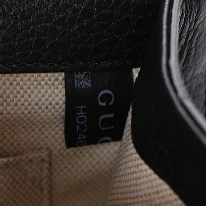 Gucci Dollar Calfskin Crystal Web Medium Dionysus Bamboo Top Handle Bag Black Black Diamond 9 of 13