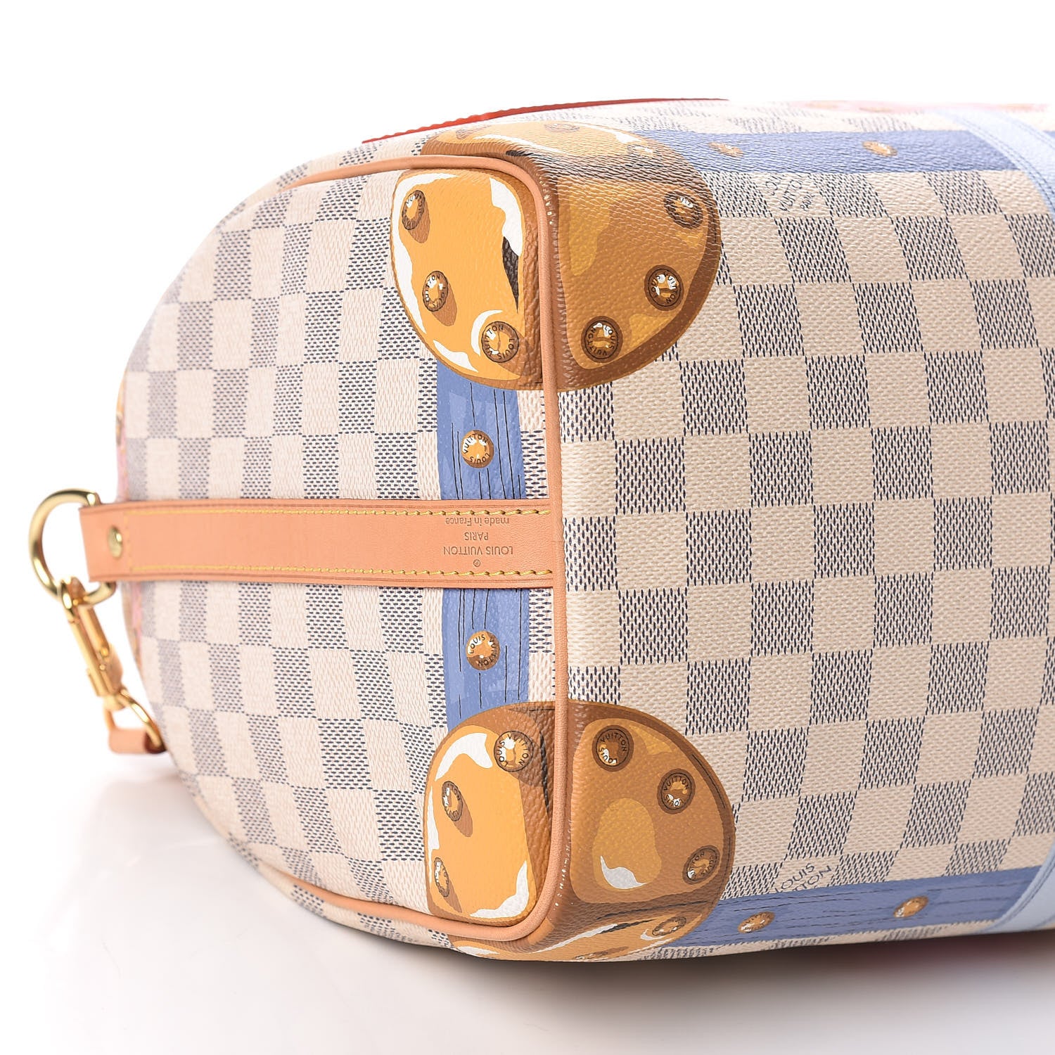 Louis Vuitton Damier Azur Summer Trunks Speedy Bandouliere 30 8 of 12