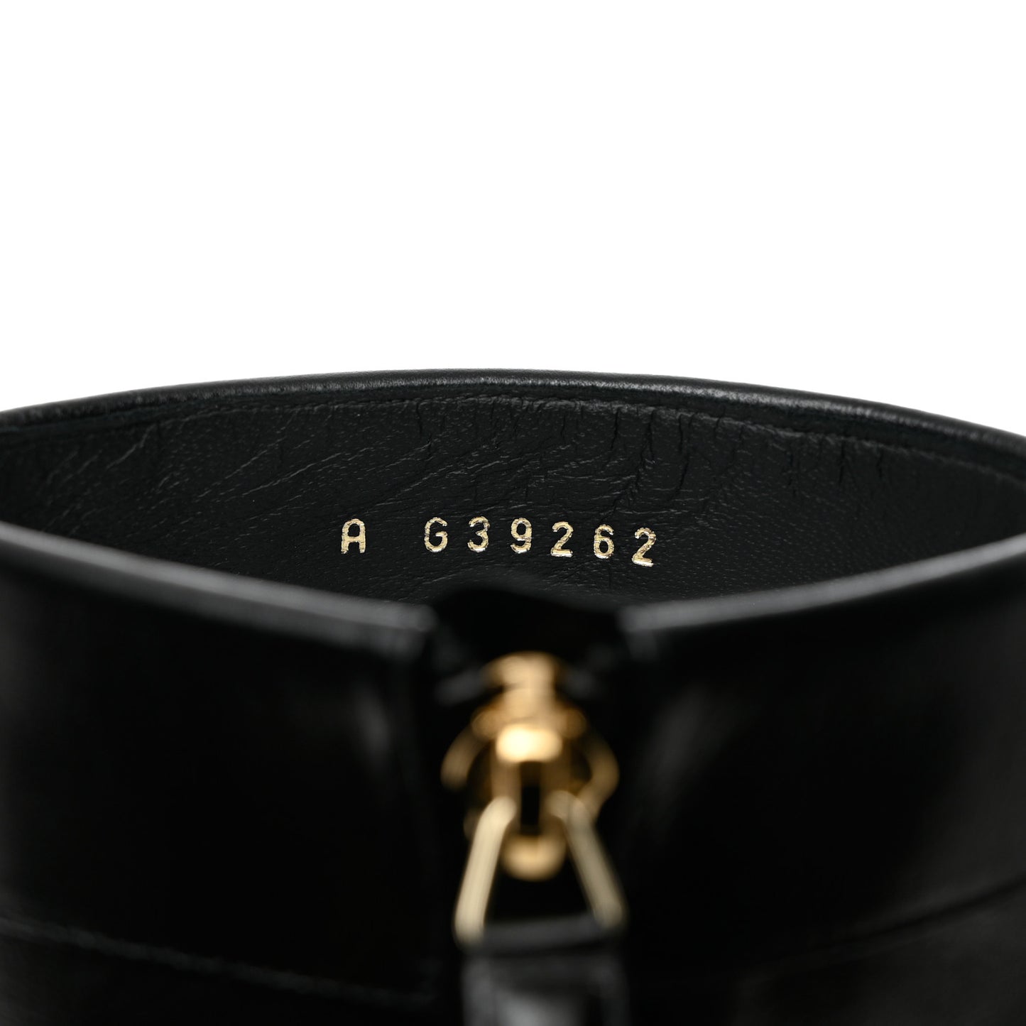 Goatskin Pearl Cap Toe Boots 36.5 Black