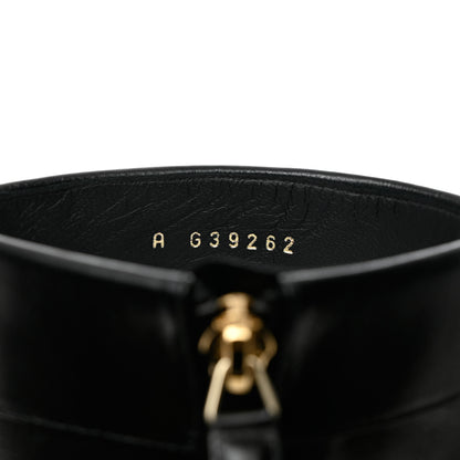 Chanel Goatskin Pearl Cap Toe Boots 36.5 Black 8 of 9