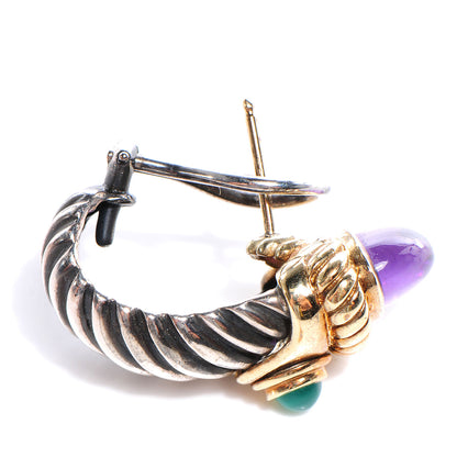 David Yurman 14k Gold and Sterling Silver Shrimp Earrings 5 of 5