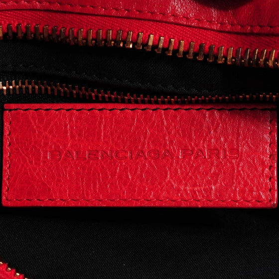 Agneau Giant 21 Rose Gold Hardware City Rouge Coquelicot