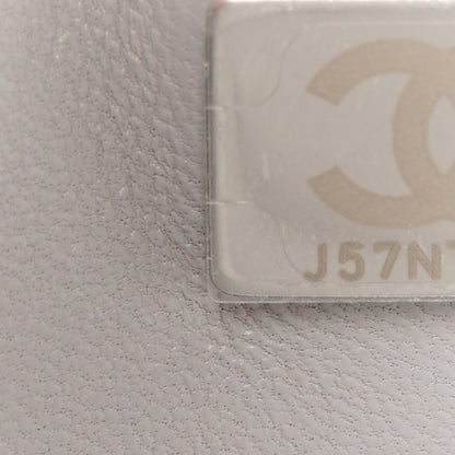 Chanel Lambskin Quilted Medium Double Flap Grey 8 of 12