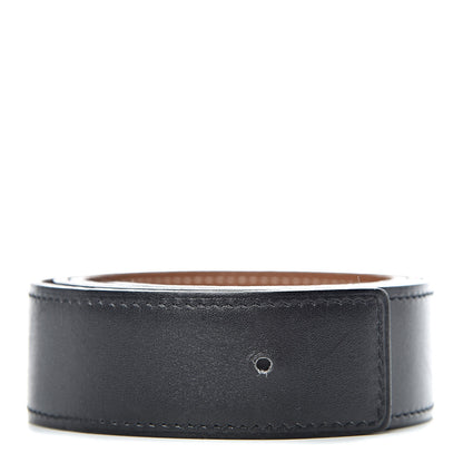 Hermes Box Togo 32mm Belt Strap 80 Black Gold 1 of 6