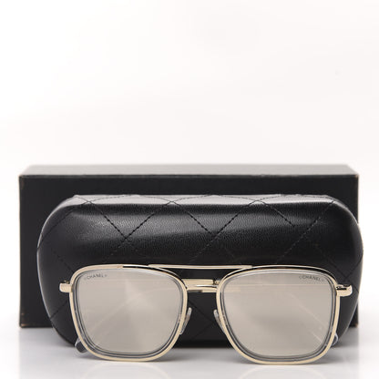 Chanel Pilot Sunglasses 4241 Gold 8 of 8