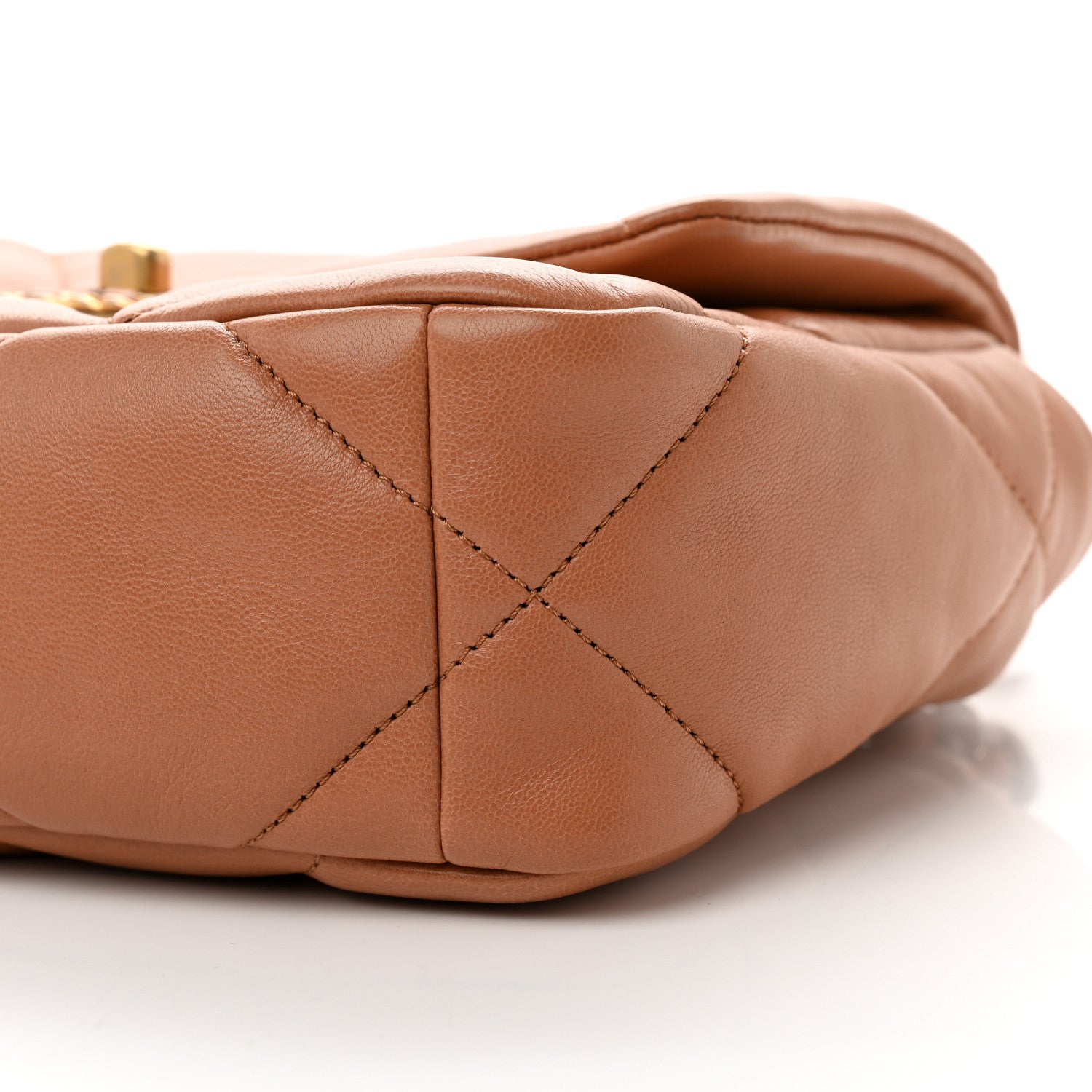 Chanel Lambskin Quilted Medium Chanel 19 Flap Brown 9 of 10