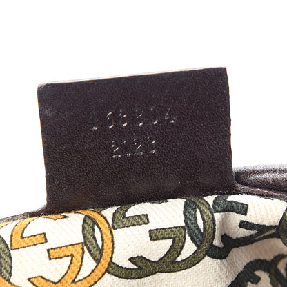 Gucci Velvet Large Horsebit 85th Anniversary Hobo Brown 7 of 10