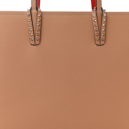Christian Louboutin Calfskin Empire Spikes Small East West Cabata Tote Nude 9 of 11