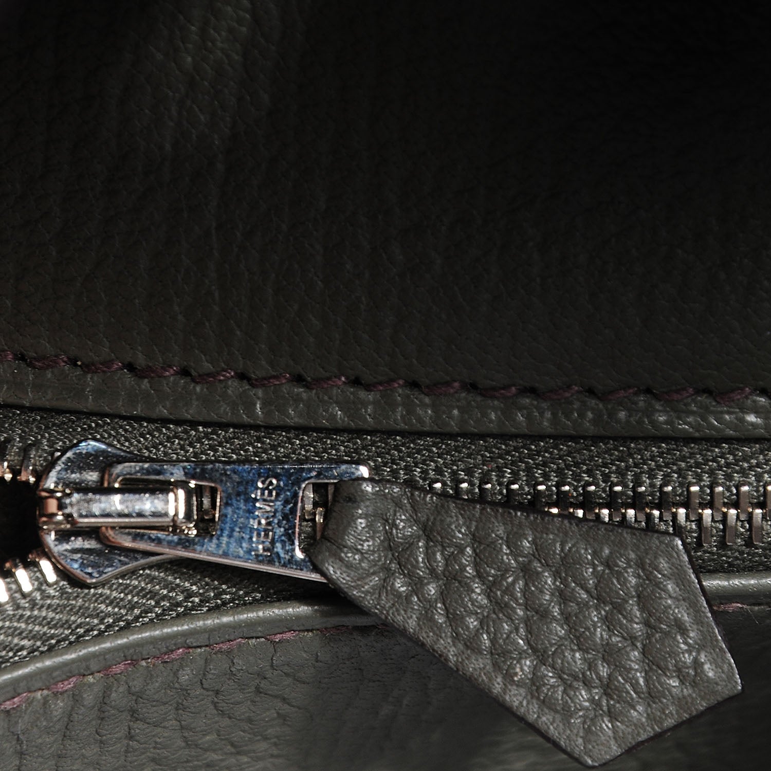 Hermes Taurillon Clemence Birkin 35 Vert de Gris 17 of 17