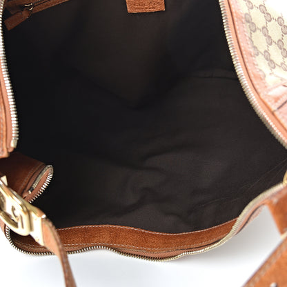 Gucci Monogram Horsebit Glam Hobo Tan 5 of 16