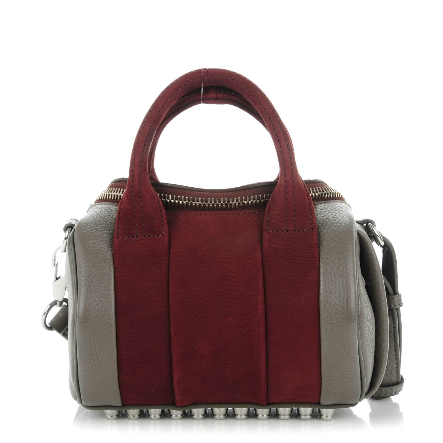 Alexander Wang Nubuck Soft Pebbled Calfskin Mini Rockie Beet Stone Rhodium Hardware 1 of 8