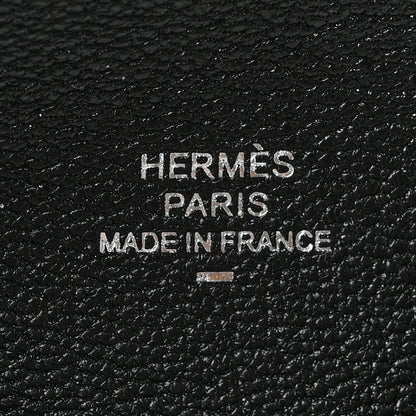 Hermes Lizard Calvi Card Case Black 6 of 6