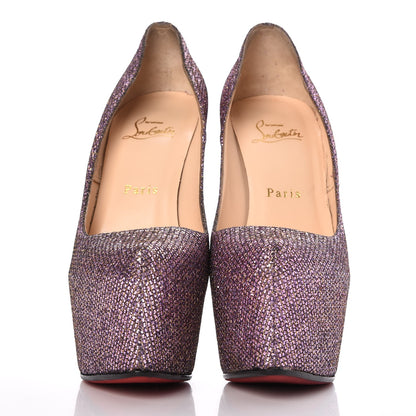Christian Louboutin Lady Glitter Daffodile 160 Pumps 38 Pivoine 2 of 11