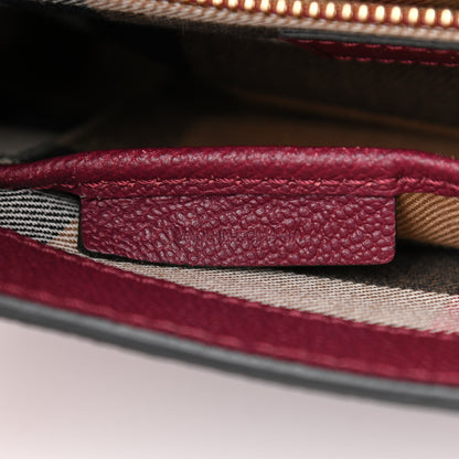 Burberry Soft Grain Calfskin Small Medley Crossbody Dark Plum 7 of 9