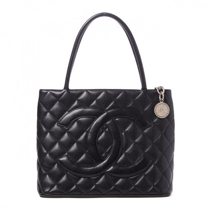 Chanel Caviar Quilted Medallion Tote Black 1 of 10